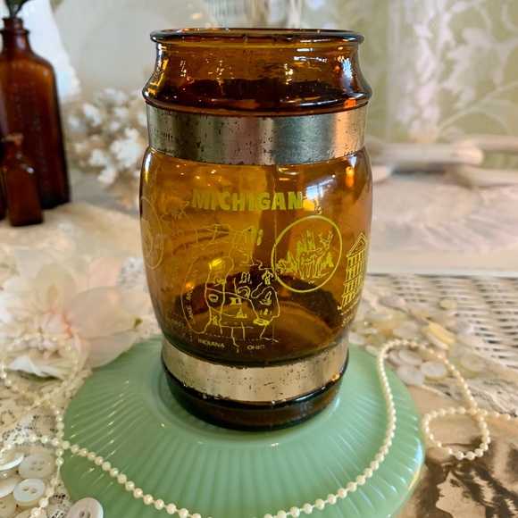 Vintage Amber Glass Stein🍺 - Picture 3 of 15